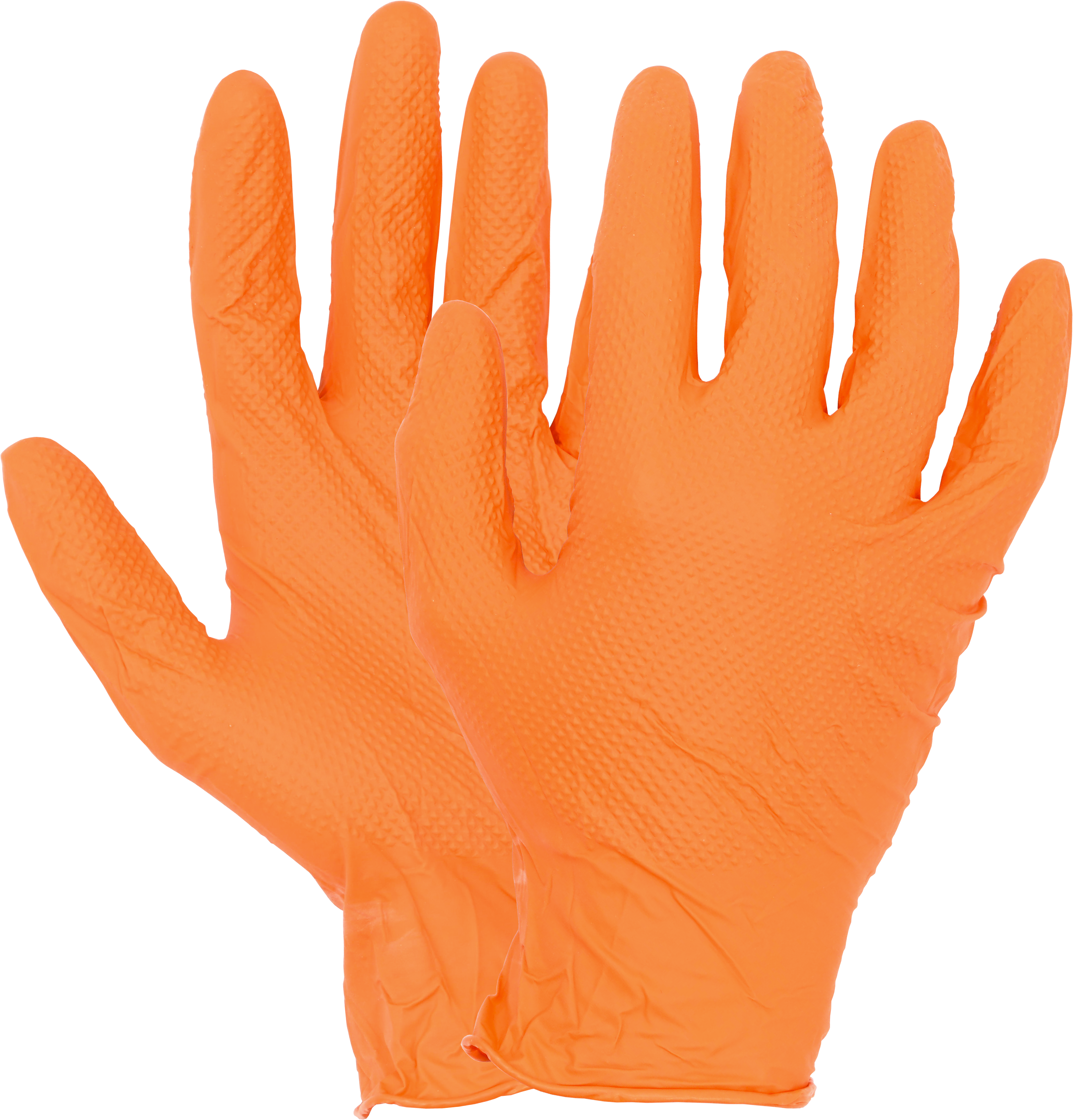 Einweghandschuhe, Nitril, Tiger Grip, orange   1=90 